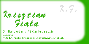 krisztian fiala business card
